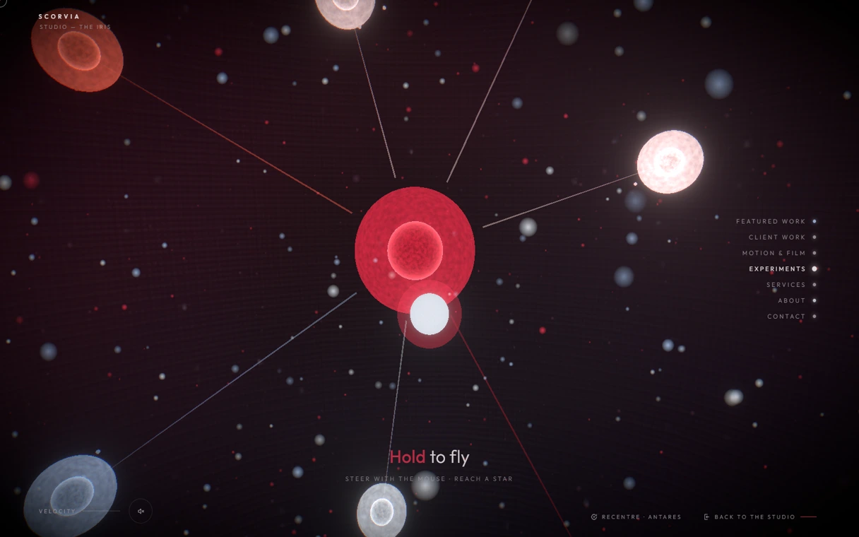 North Signal 3D navigation scene rendered in the browser